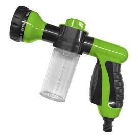 GAOLAOSY Car Wash Nozzle, High Pressure 8 Adjustable Patterns Car Wash Foam Gun with Soap Dispenser Bottle, Universal Cleaning Sprayer Accessory for Vehicle Washing, Watering Plant (Green)