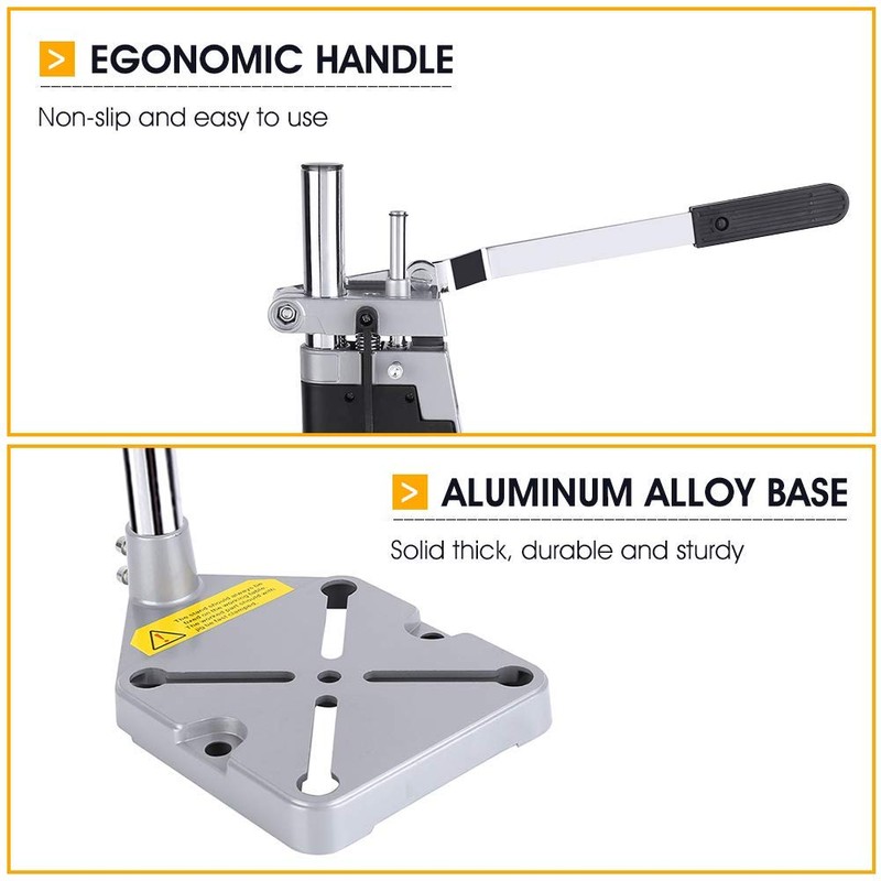 Drill Stand for Hand Drill, Universal Adjustable Drill Press Clamp,