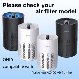 WOCASE 2 Packs AC400 Air Purifiers Replacement Filter Compatible with Purivortex AC400 Air Purifier, High Efficiency AC400 H13 True Replacement Filter