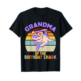 Grandma of the Shark Birthday Matching Family T-Shirt
