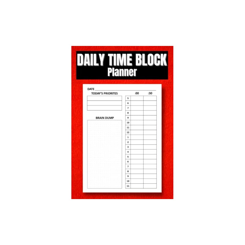 Daily Time Block Planner: Hourly To Do List, Undated Timebox