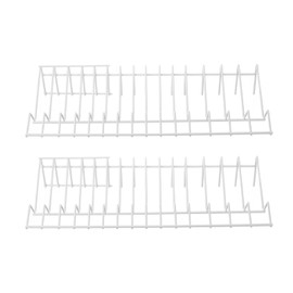 sourcing map 2pcs Plier Organizer Rack 15-Slot Plier Rack Cutters Organizer Steel Coating for Regular Spring Wide Handle Pliers Hex Cross Screw Driver RC Tools Kit Organizers, White