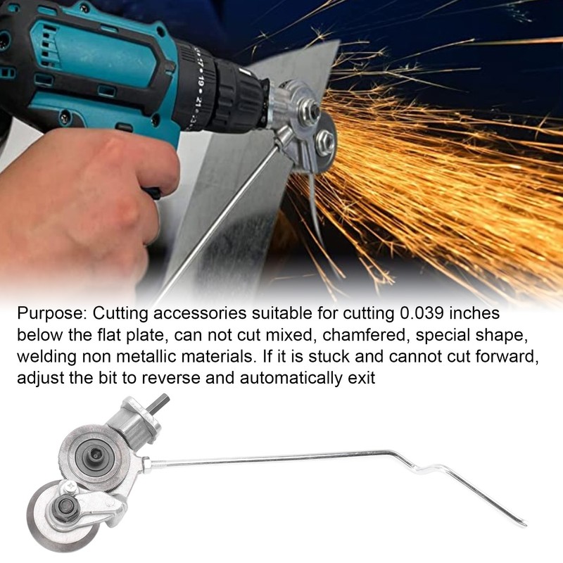 Electric Drill Plate Cutter Electric Drill to Convert Metal Plate