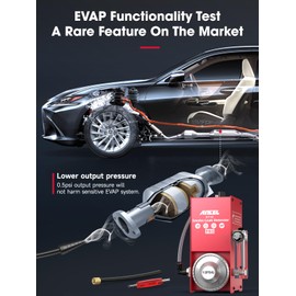 ANCEL S110 Pro Automotive Smoke Machine with Air Pump, Evap Smoke Machine Leak Detector, Dual Modes Test in Air & Fuel, Smoke Tester for Cars, Motorcycles, Trucks - 2024 Update