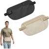 2pzs Cinturón de Viaje Antirrobo y Cangurera Deportiva para Hombre
