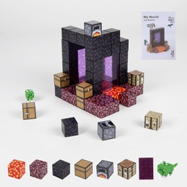 Ejo World 32-Piece Premium Magnetic Building Blocks-Magic Portal Set, STEM Learning Toys, Safe and Strong Magnet Blocks, Expandable Fun with Double Sets, Perfect for Boys & Girls Aged 3+