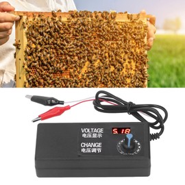 Electric Gear Wire Embedder, Beekeeping Electric Embedder, Electric Embedder Plastic Stainless Steel 12V 5A Beehive Heating Device Beekeeping Embedder 100‑240V (US Plug)