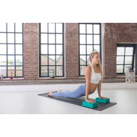 Tunturi Yoga Block Turquoise Fitness Block Yoga Pilates Training Block EVA Training Block