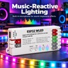 ESP32 WLED LED Controller with Mic – Wi-Fi Control and