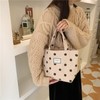Kovewon 2 Pcs Corduroy Small Tote Bag for Women Cute