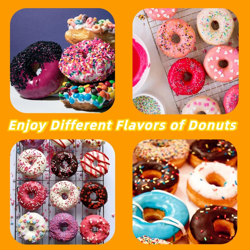 Lifeeverkeep Mini Donut Maker Machine for Kid-Electric Non-Stick Surface Makes