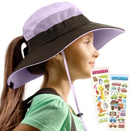 GearTOP Kids Safari Hat Girls - Outdoor UPF 50+ Wide Brim Kids Hats Boys Hat Beach, Hiking & Fishing Hats