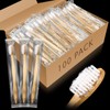 Sliner 100 Packs Prepasted Disposable Toothbrush Bamboo Prepasted Individually Wrapped