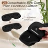 MUSICOZY BambooCotton Sleep Mask Headphone with Dual Removable 3D Eye