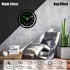 JoFomp Glow in The Dark Clock Wall Decor, 12 Inch