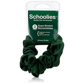 Schoolies Hair Accessories Scrunchie 2 Pieces, Groovy Green