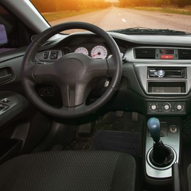 X AUTOHAUX Universal Car Vehicles Trucks Floor Carpet Mat Patch Heel Scuff Plate Foot Rest Pedal Pad Arrow Shape Black