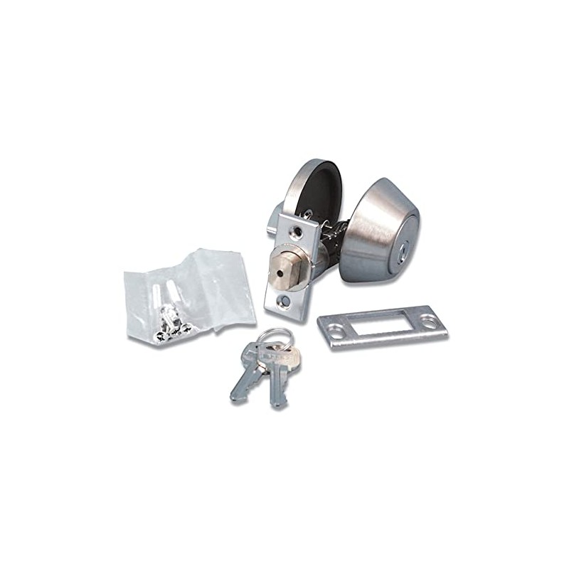 Valterra L32CS3008 Stainless Steel Single Cylinder Deadbolt - 5/8" Latch,