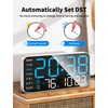MASHI 8.4''Large Digital Wall Clock, Led Alarm Clock with Big