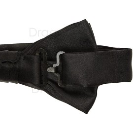 Vesuvio Napoli New formal Men's polyester pre-tied bow tie_hankie horizontal stripes sage green