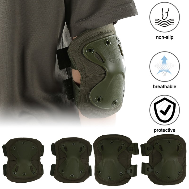 4 Pcs Outdoor Protection Kneepad Elbow Support Cycling Sports Leg