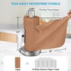 AIDEA Microfiber Cleaning Cloth Roll, 55 Sheets Shop Towels Washable,