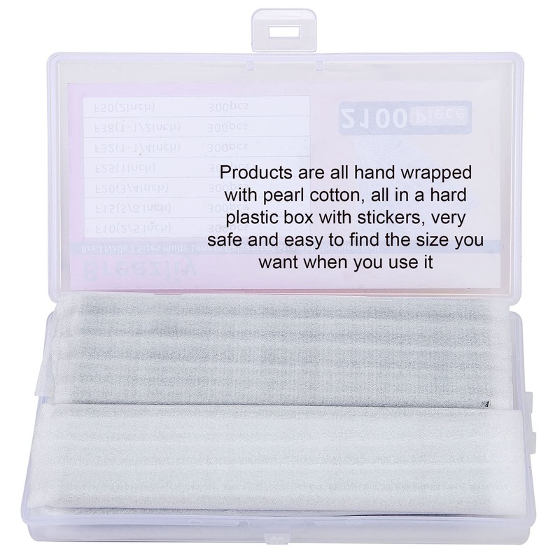 Breezliy 2100 PCS Brad Nails 7 Sizes multi-Length Galvanized Straight