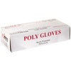 Winco Clear Disposable PE Gloves, Large, 500 pcs.