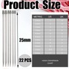 Knitting Needle Set, 22 Pcs Knitting Pins, 25cm Length Stainless