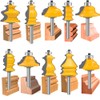 TAIWAIN 1/4-Inch Shank 10 pcs Tongue and Groove Flooring Router