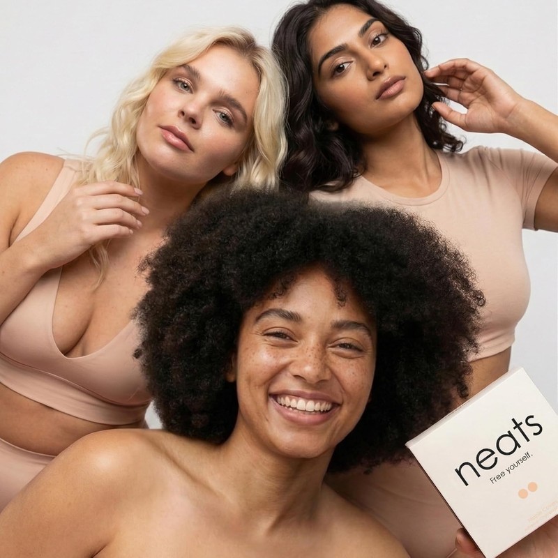 NEATS Cubrepezones para Mujeres, Pétalos de Pecho de Silicona Reutilizables,
