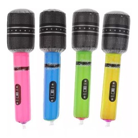 Inflatable 12 Microfonos Inflables Fiesta Evento Batucada Karaoke