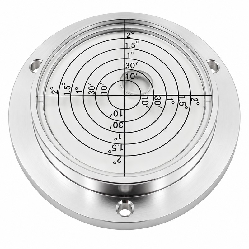 Metal Disc Bubble Level Tool for Precision Alignment – Compact