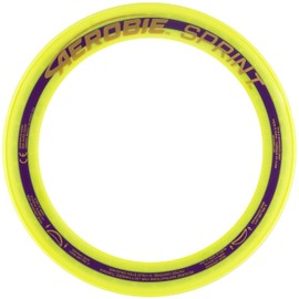 Aerobie Sprint Ring Outdoor Flying Disc - 10 Inches - Yellow
