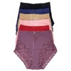 Women's 6 Pack High Waist Cool Feel Brief Underwear Panties