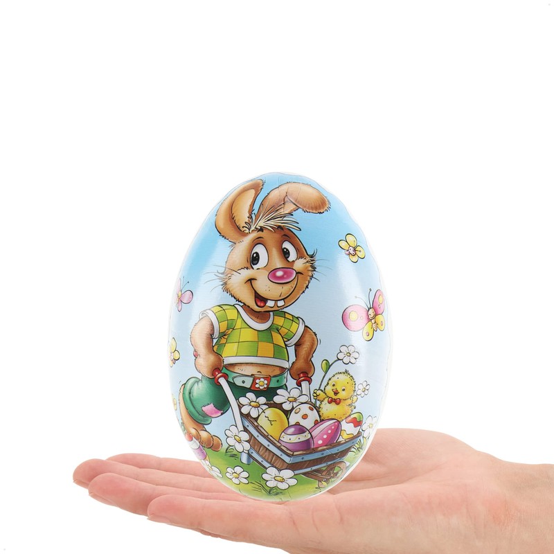 com-four® 3 x Easter eggs for filling, colourful filling eggs