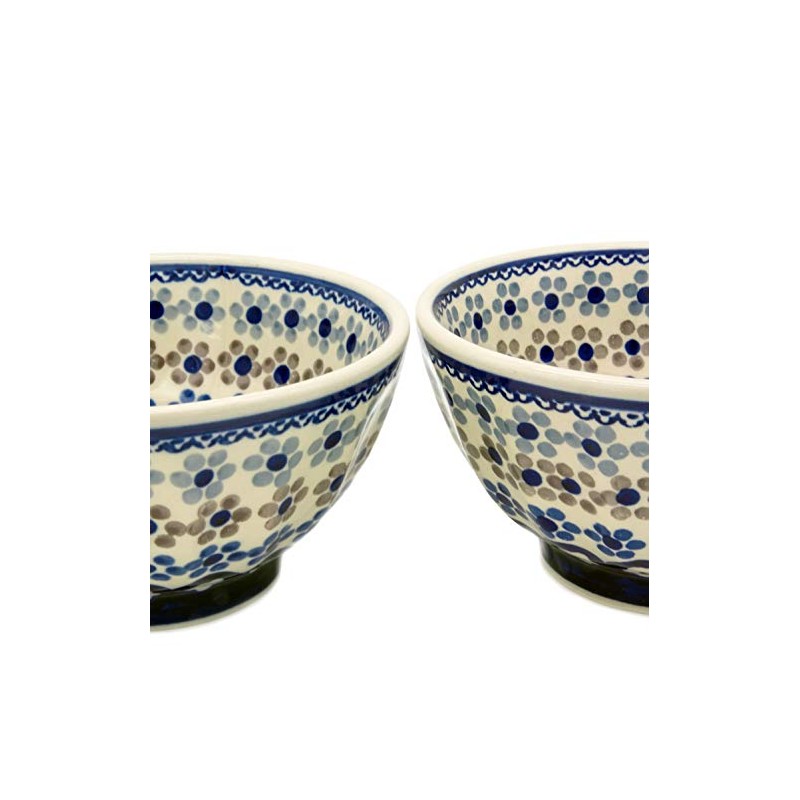 Bunzlauer Multi-Purpose Bowls 13.5 cm Ribbed Set of 2 (Leonie