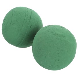 GOOHOCHY 2pcs Sphere Floral Foam for DIY Flower Arrangements Round Wet Floral Foam Balls for Weddings Parties and Home Decoration