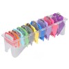 10 Sizes Hair Clipper Combs Guides Professional Colorful Number Coded