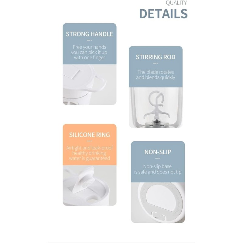 Shop-UP! Portable Protein Shaker & Blender Smoothies, Refillable, others color