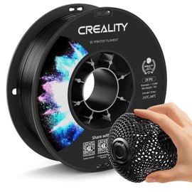 Creality TPU Filament 1.75mm Black, Flexible 3D Printer Filament TPU 95A, 1kg(2.2lbs) Neatly-Wound Spool, Excellent Resilience, Wear-Resistant, Easy-Print, Fit Most FDM 3D Printers, Black