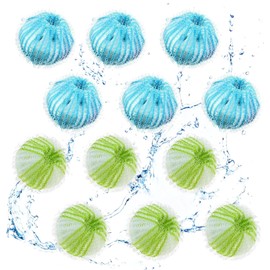 Glvomazty Pack of 12 Washing Balls Against Pet Hair Washing Machine Hair Catcher Laundry Balls Pet Hair Remover Washing Machine Reusable Lint Balls for Removes Pet Hair, Lint & Lint
