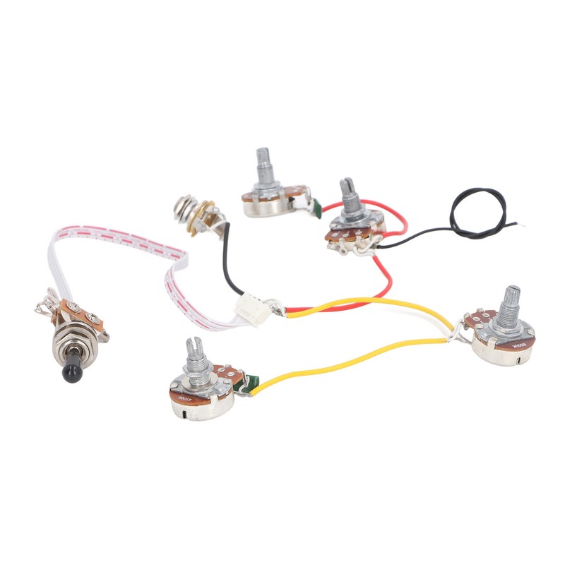 Electric Guitar Wiring Harness Kit 3 Way Toggle Switch 500K