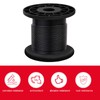 304 Stainless Steel Black Vinyl Coated Wire Rope,1/16 Inch Overmolded