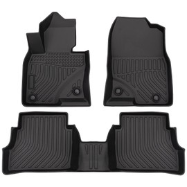 Mifeier Floor Mats Compatible with Mazda CX-5 17-24 All-Weather Floor Liners Rubber 2 Front 1 Rear Black