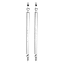 sourcing map 2pcs Magnetic Double Ended Screwdriver Bit 4mm PH2/SL6 6"/150mm 1/4" Hex Shank CR-V Steel Phillips Cross Slotted Flat Screw Driver Bit for Power Screwdriver Impact Drill Tool