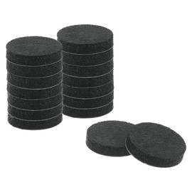 uxcell Furniture Pads, 16Pcs 1" - Round Self Adhesive Felt Furniture Pads, Floor Protectors for Furniture Feet Chairs Legs Hardwood Floors (Black)