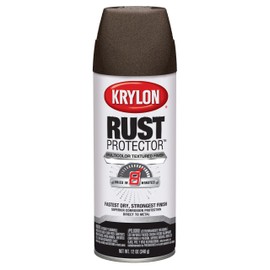 Krylon K06933000 Rust Protector Multicolor Textured Finish, Rustic Brown, 12 Ounce