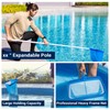 Pool Skimmer - Pool Net with Pole, 4 Section, 26.4"-66.5"
