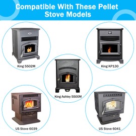 Adviace 80472A 80472 Distribution Convection Blower Motor for American Harvest 6039 & 6041, King 5502M & KP130 & 5500M & 5500, US Stove/USSC 6041 & 6039 & 5500 & 5500M, Ashley AP5660L Pellet Stoves